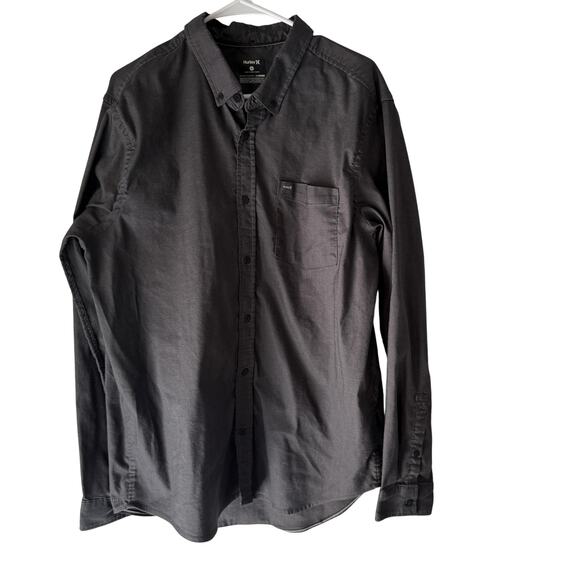 Hurley Shirt Mens XL Button Down Dri-Fit Long Sleeve Pocket Performance Casual - Picture 1 of 6